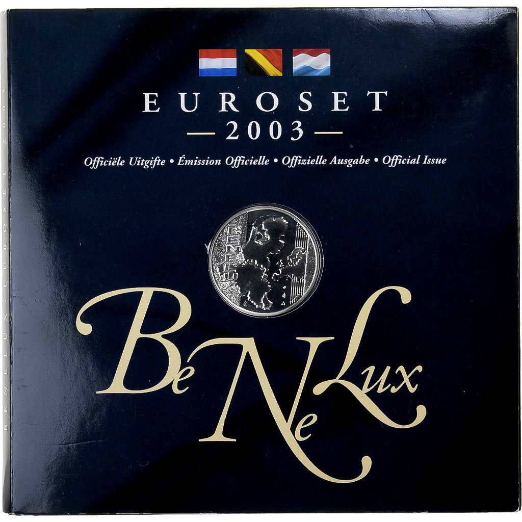 Beneluks, 
  
  Setze 1 ct. - 2 Euro + Jeton, 
  
  BU