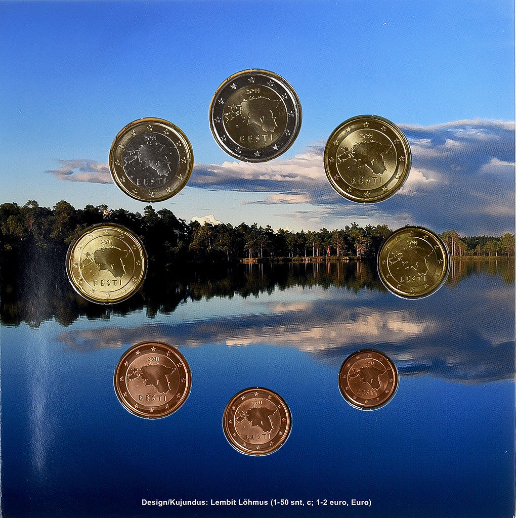 Estland, 
  
  1 cent za 2 euro, 
  
  BU