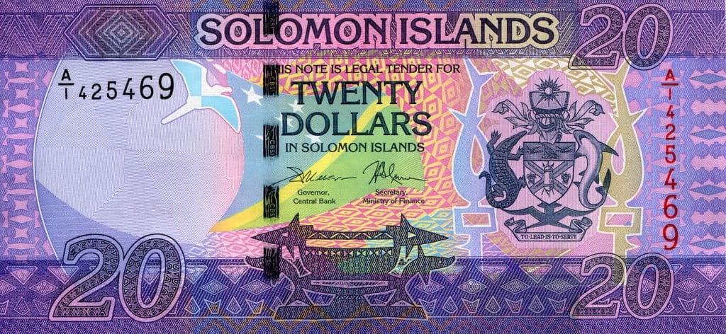 Wyspy Salomona 20 Dolarów Muzyka 2017  P-34a