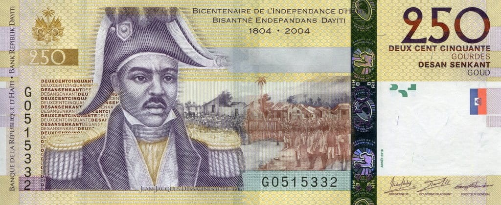 Haiti 250 gourdes Fort Deside 2016 P-276g