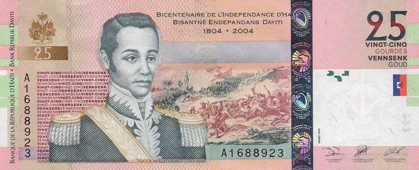 Haiti 25 gourdes Nicolas Gerffrard 2004 P-273