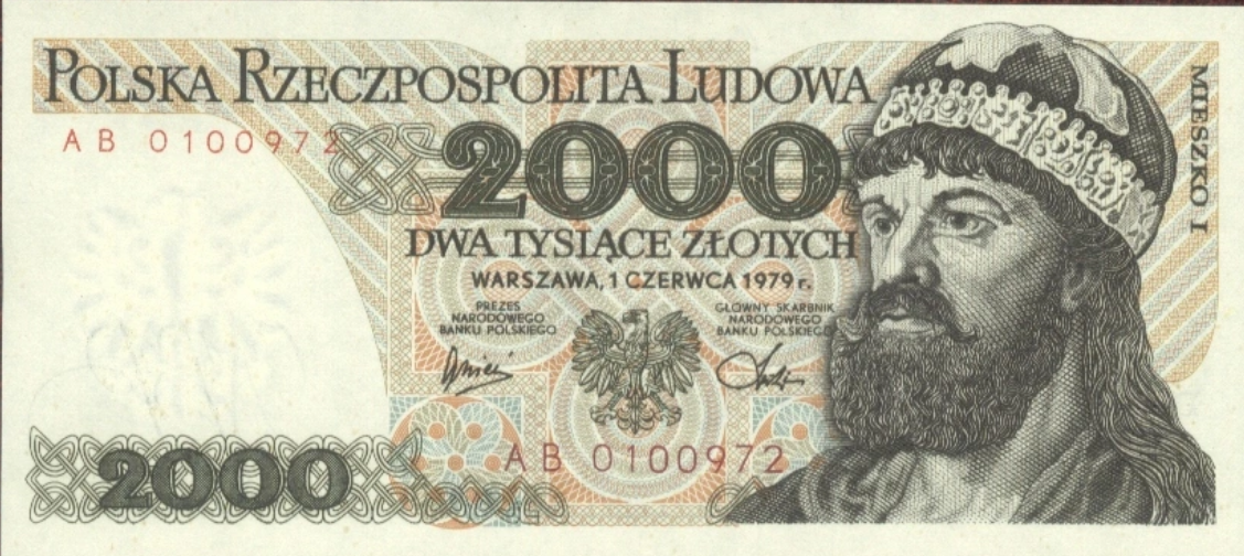 PRL 2000 zł Bolesław Chrobry 1979 P-147b AB