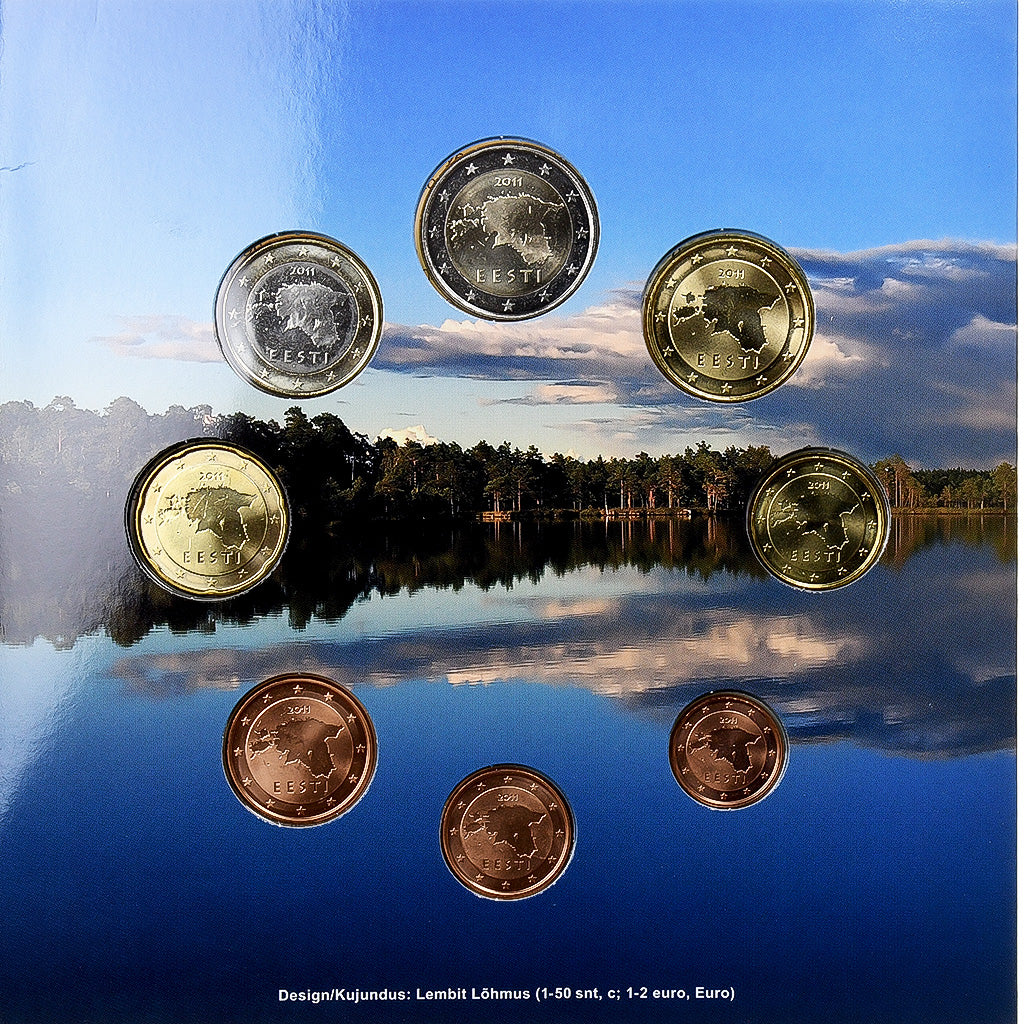 Estland, 
  
  Setze 1 ct. - 2 euro, 
  
  2011