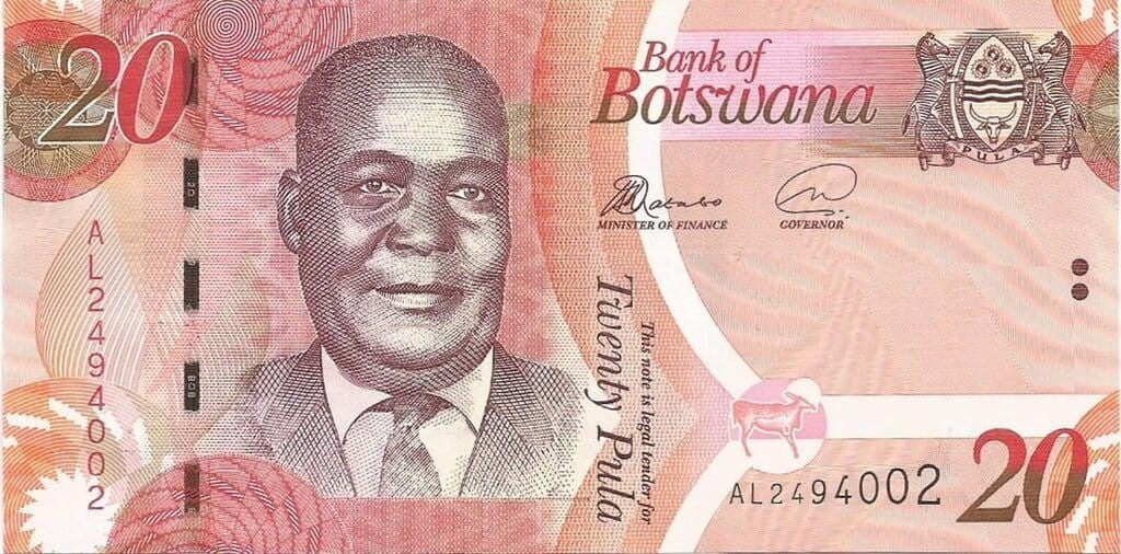 Botswana 20 pula Kopalnia 2019 P-31g