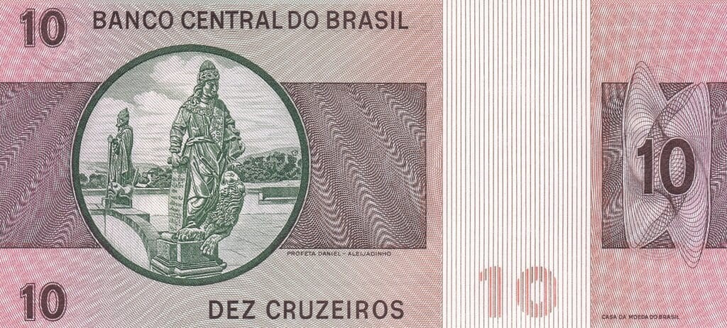 Brazylia 10 cruzeiros Rzeźby 1974 P-193b