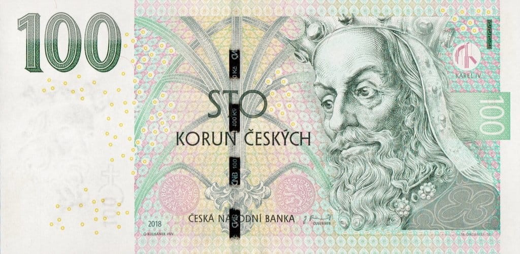 Czechy 100 koron Pieczęć 2018 P-18g