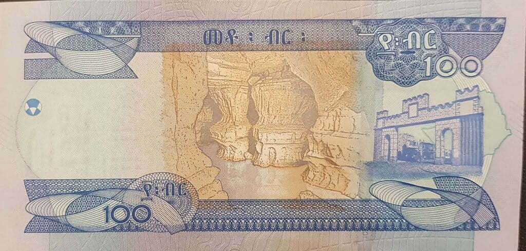 Etiopia 100 Birr Jaskinie 2023 P-55.b