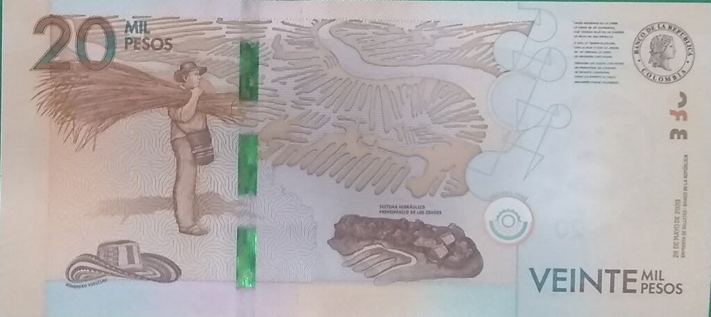 Kolumbia 20 000 peso A. Lopez Michelsen 2020 P-461f