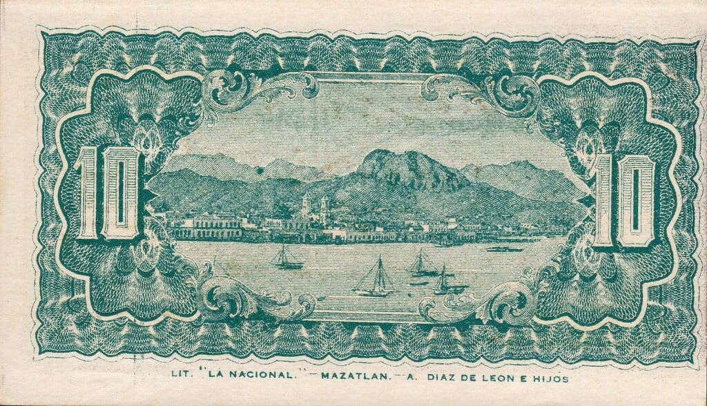 Meksyk 10 centavos emisja rewolucyjna 1914 S-1058a