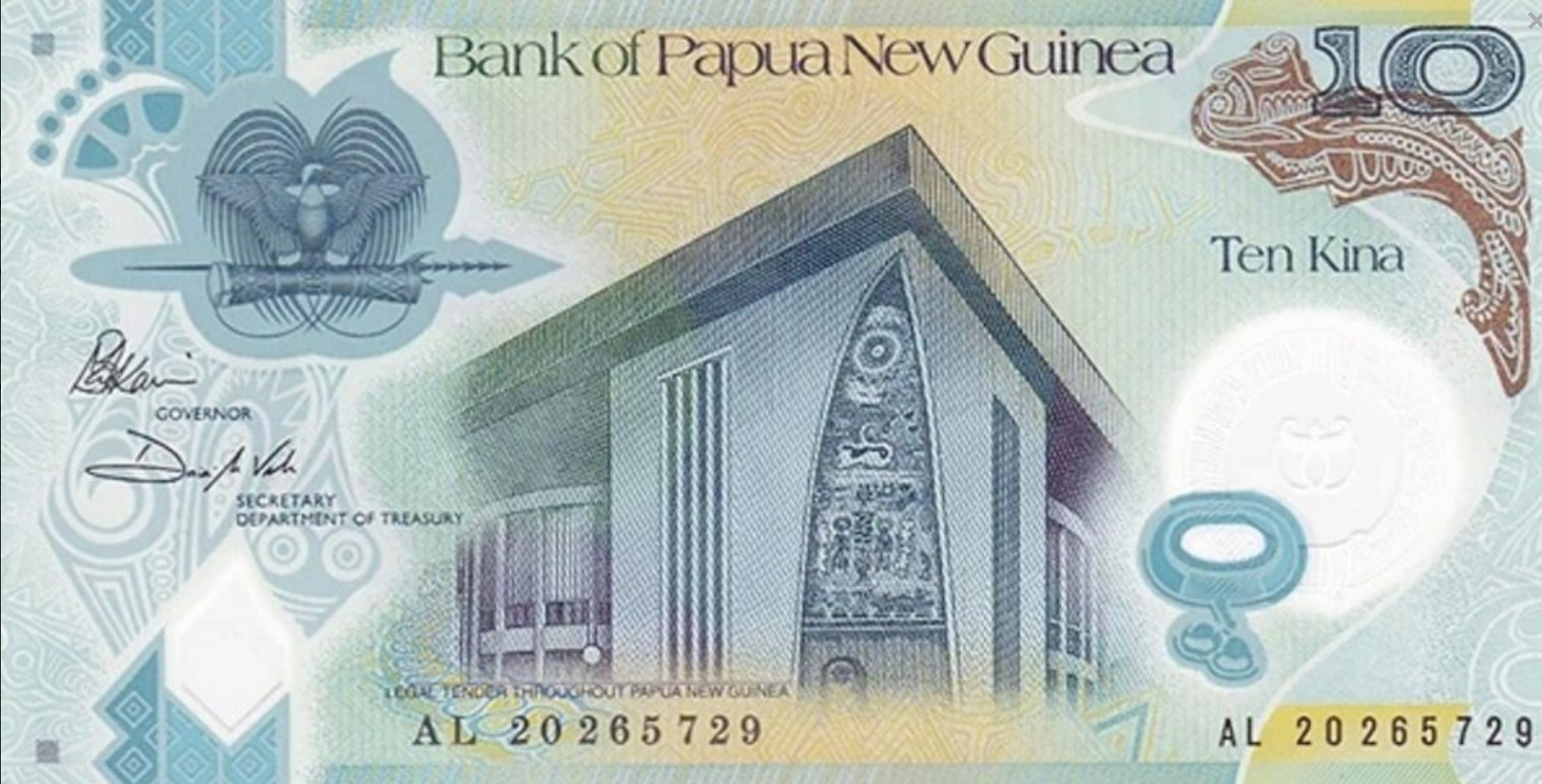 Papua Nowa Gwinea 10 Kina Rękodzieło 2020 P-52