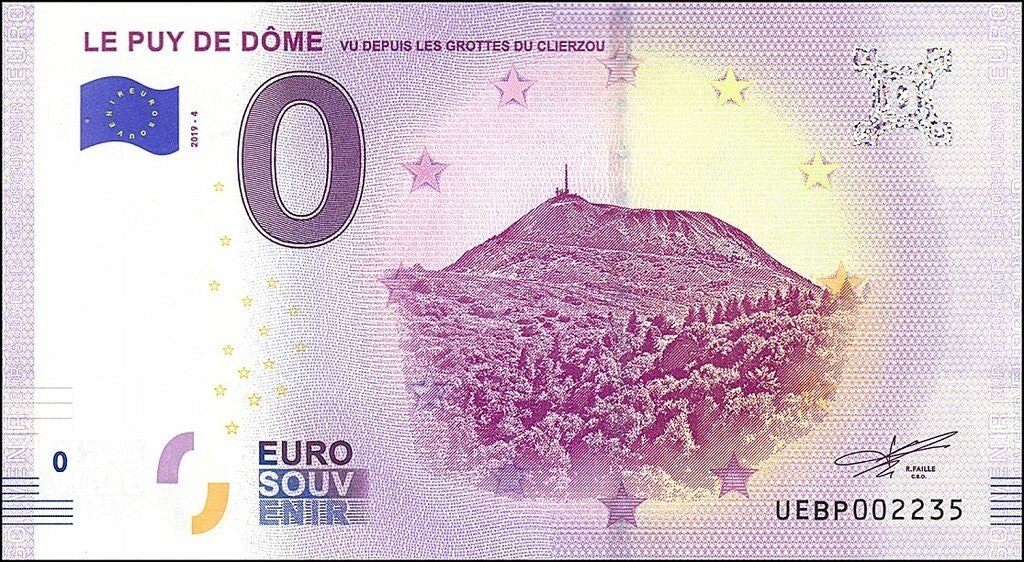 0 euro Le Puy de Dôme 2019.4