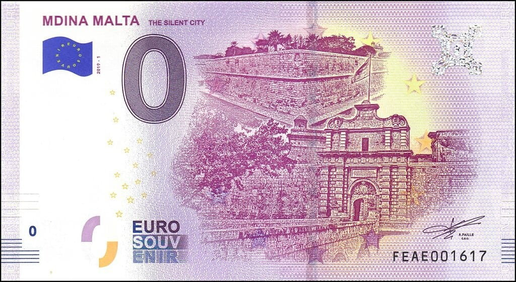 UE 0 euro Mdina Malta 2019.1