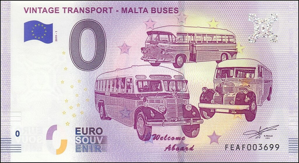 UE 0 euro Vintage Transport - Malta Buses 2019.1